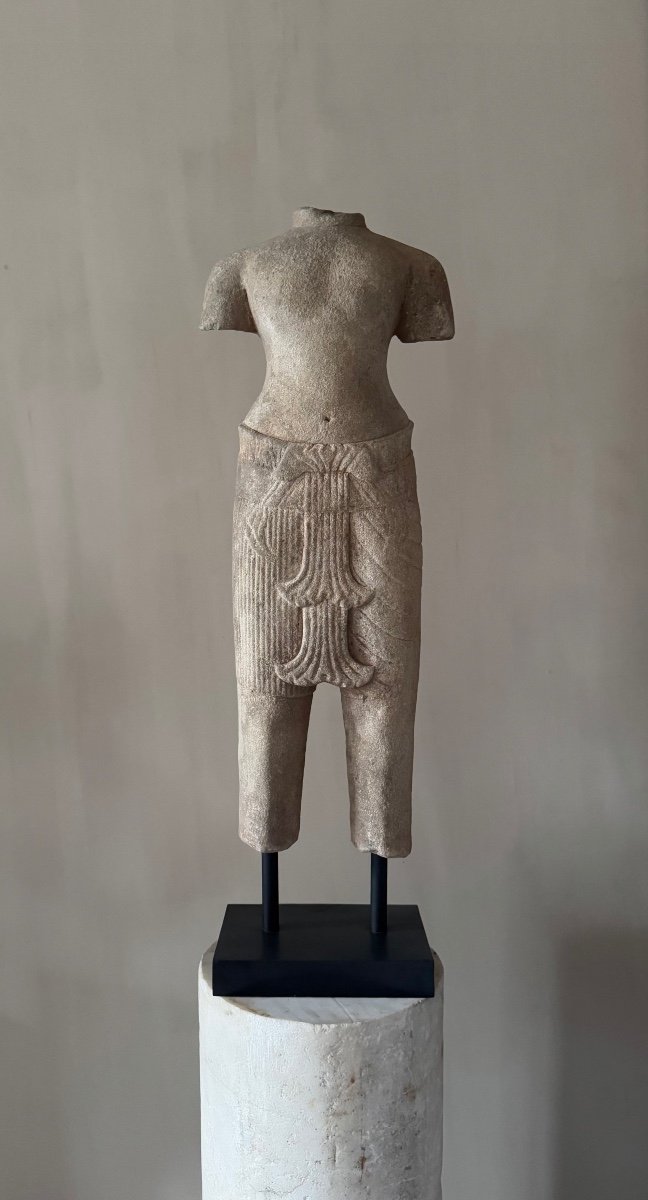 Baphuon Style Figure Of A Male Deity