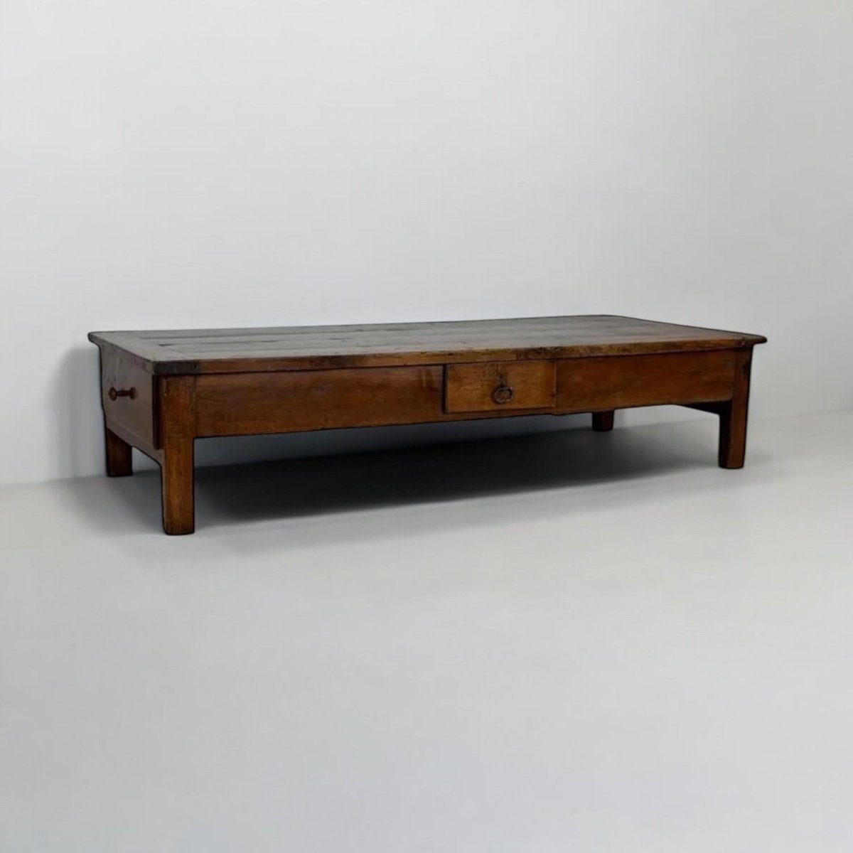 Solid Oak Coffee Table-photo-3