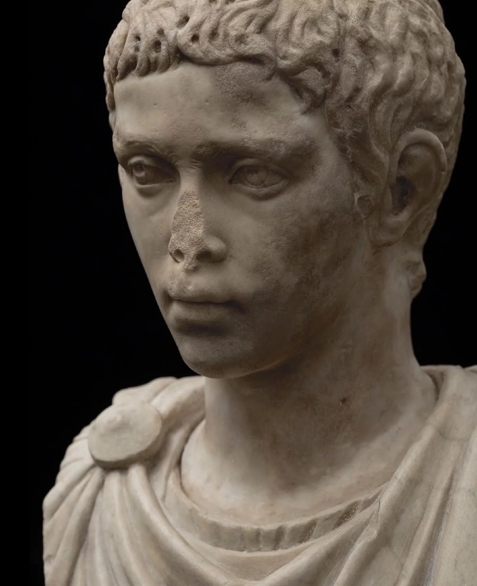 A Roman Marble Portrait Head Of A Youth-photo-1