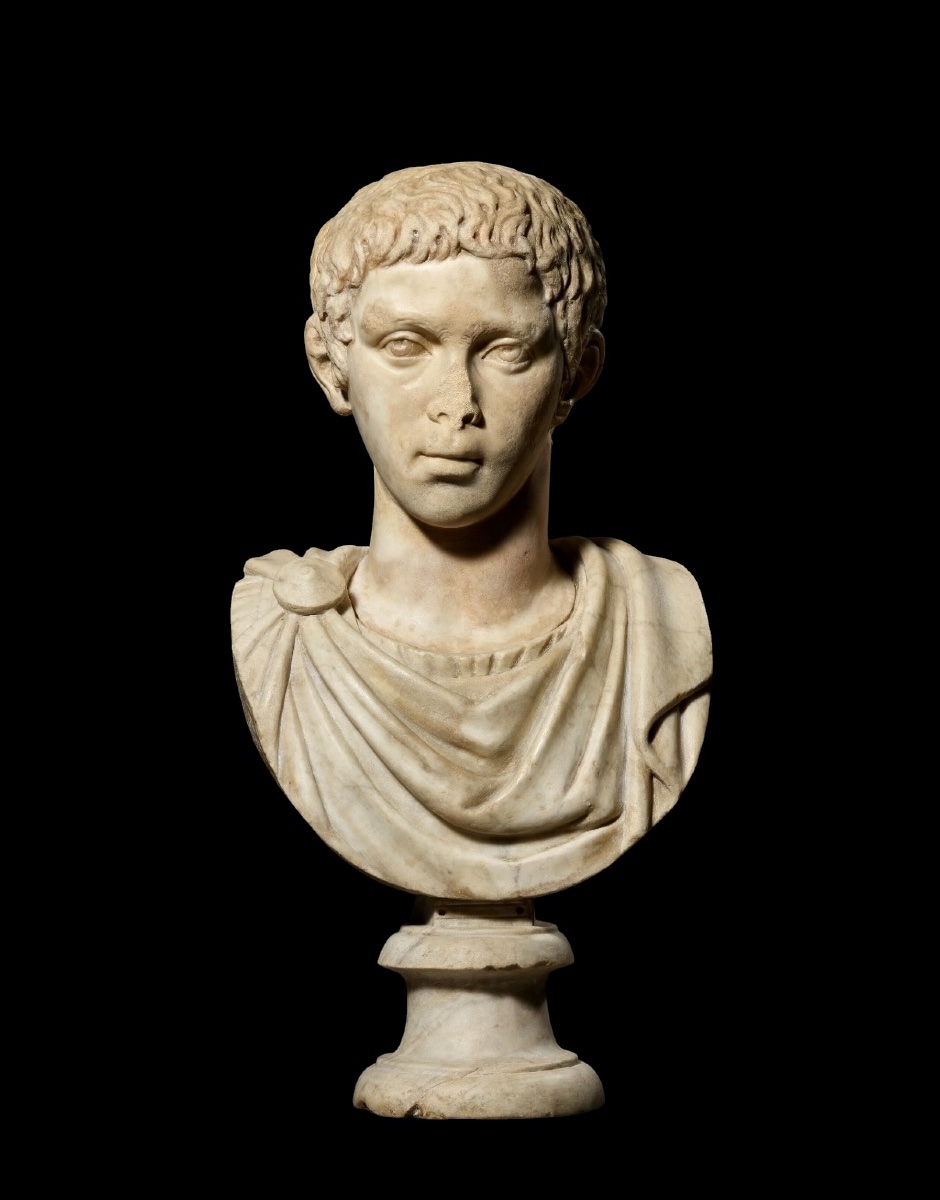 A Roman Marble Portrait Head Of A Youth-photo-2