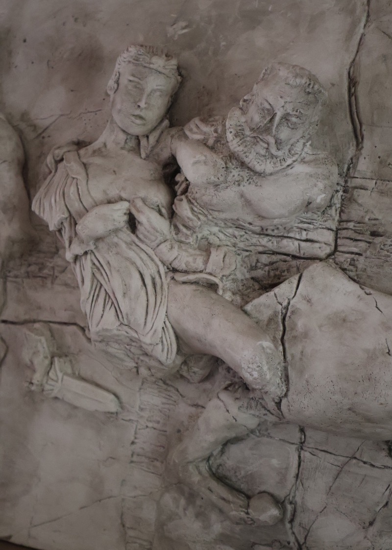 Plaster Fragment From The *centauromachy* -photo-1
