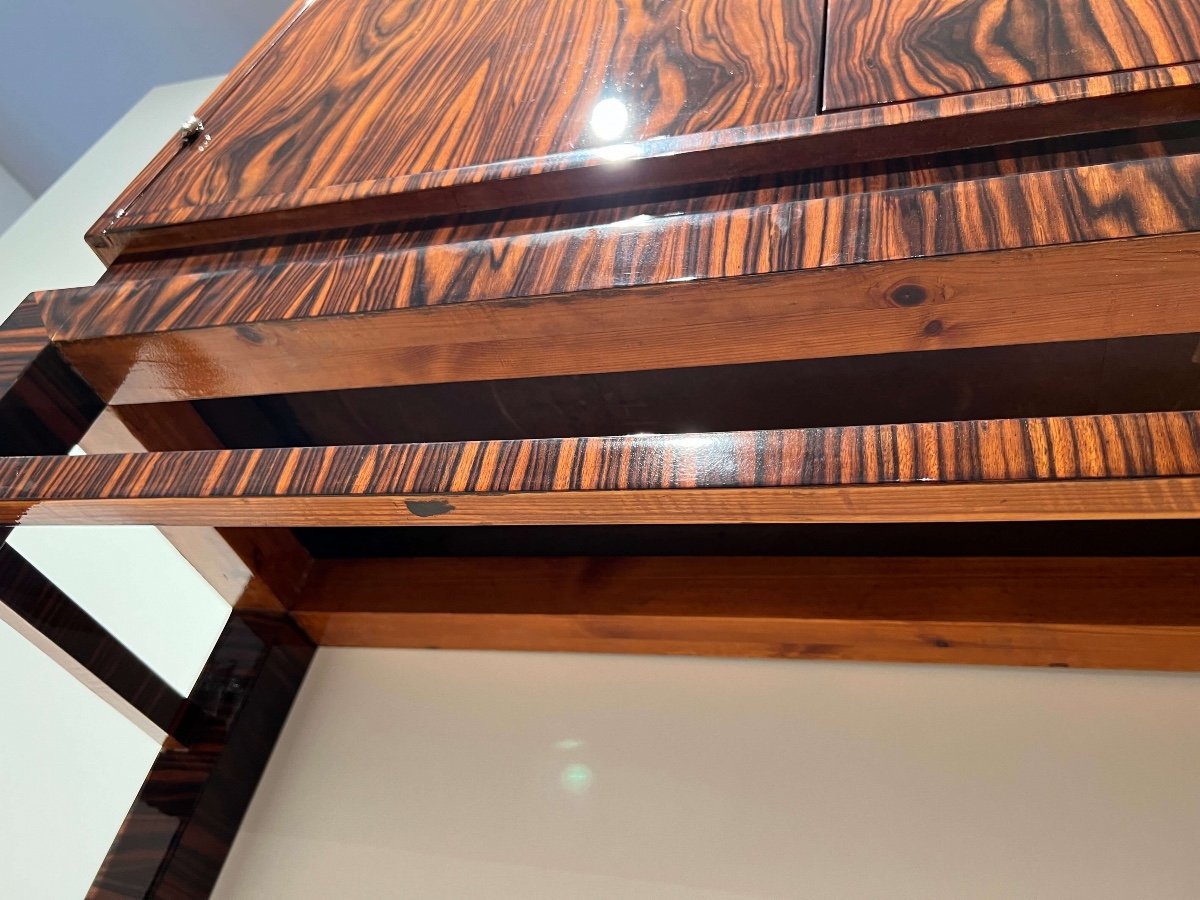 High Art Deco Cabinet, Macassar Veneer, Mahogany, France Circa 1930-photo-4