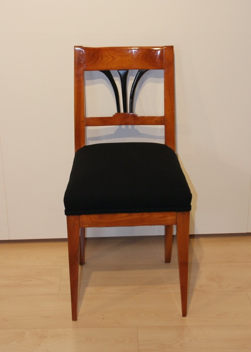 Chaise d'Appoint Biedermeier, Bois De Cerisier, Allemagne Du Sud, Vers 1830-photo-2