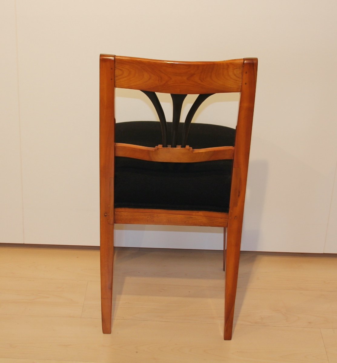 Chaise d'Appoint Biedermeier, Bois De Cerisier, Allemagne Du Sud, Vers 1830-photo-1