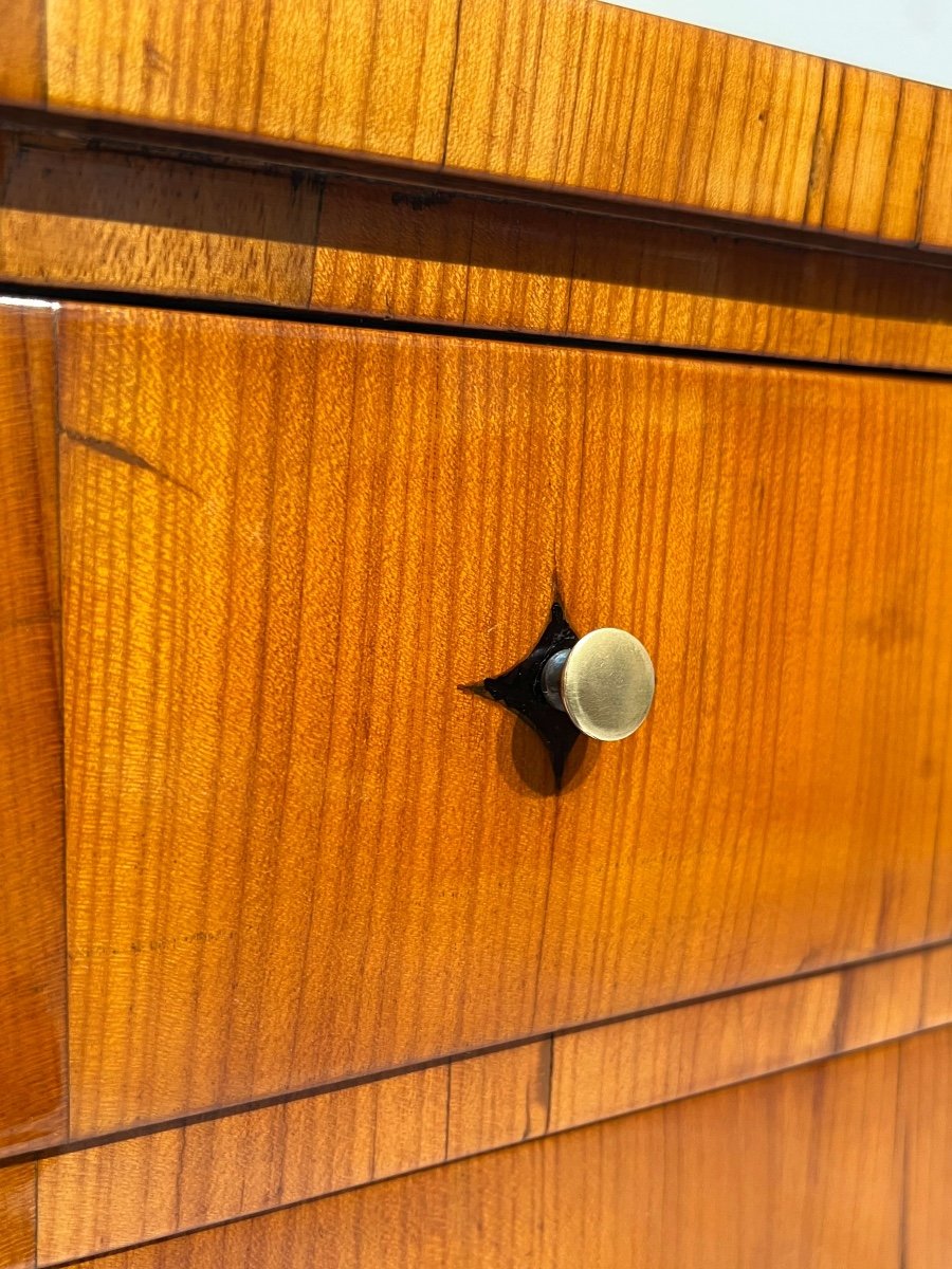 Biedermeier Small Furniture, Cherry Veneer, Ebony, South Germany Circa 1820-photo-1