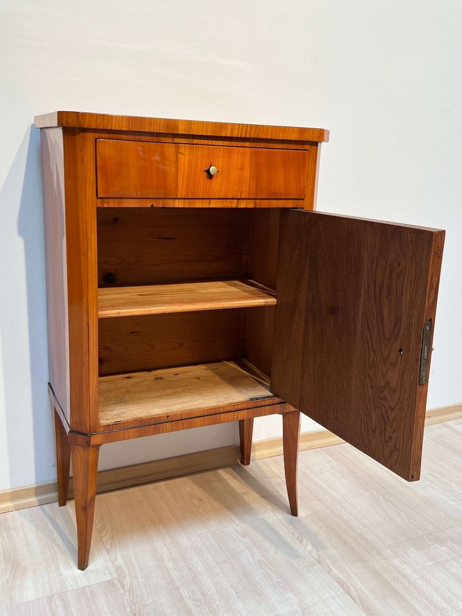 Biedermeier Small Furniture, Cherry Veneer, Ebony, South Germany Circa 1820-photo-3