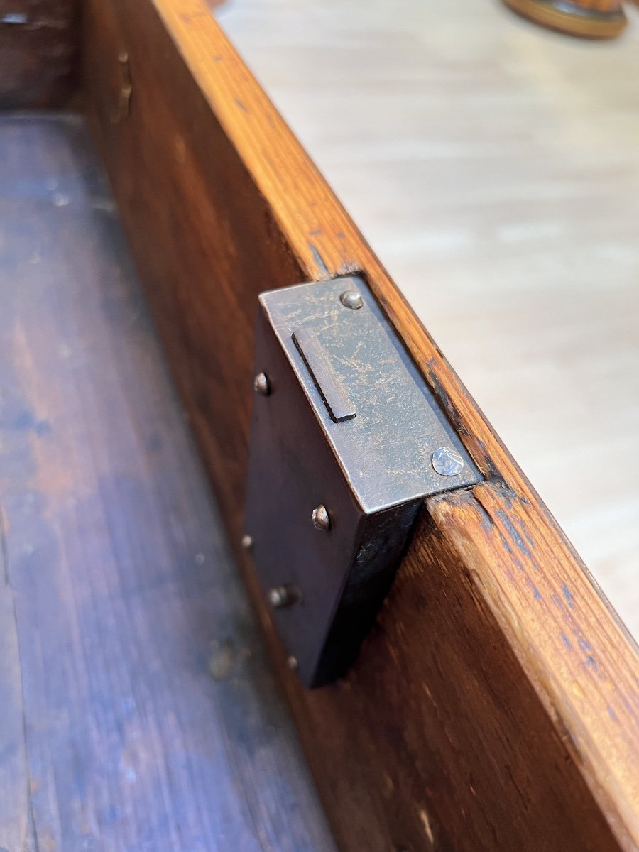 Biedermeier Roll-top Secretaire, Placage De Cerisier, Allemagne Du Sud Vers 1820-photo-7
