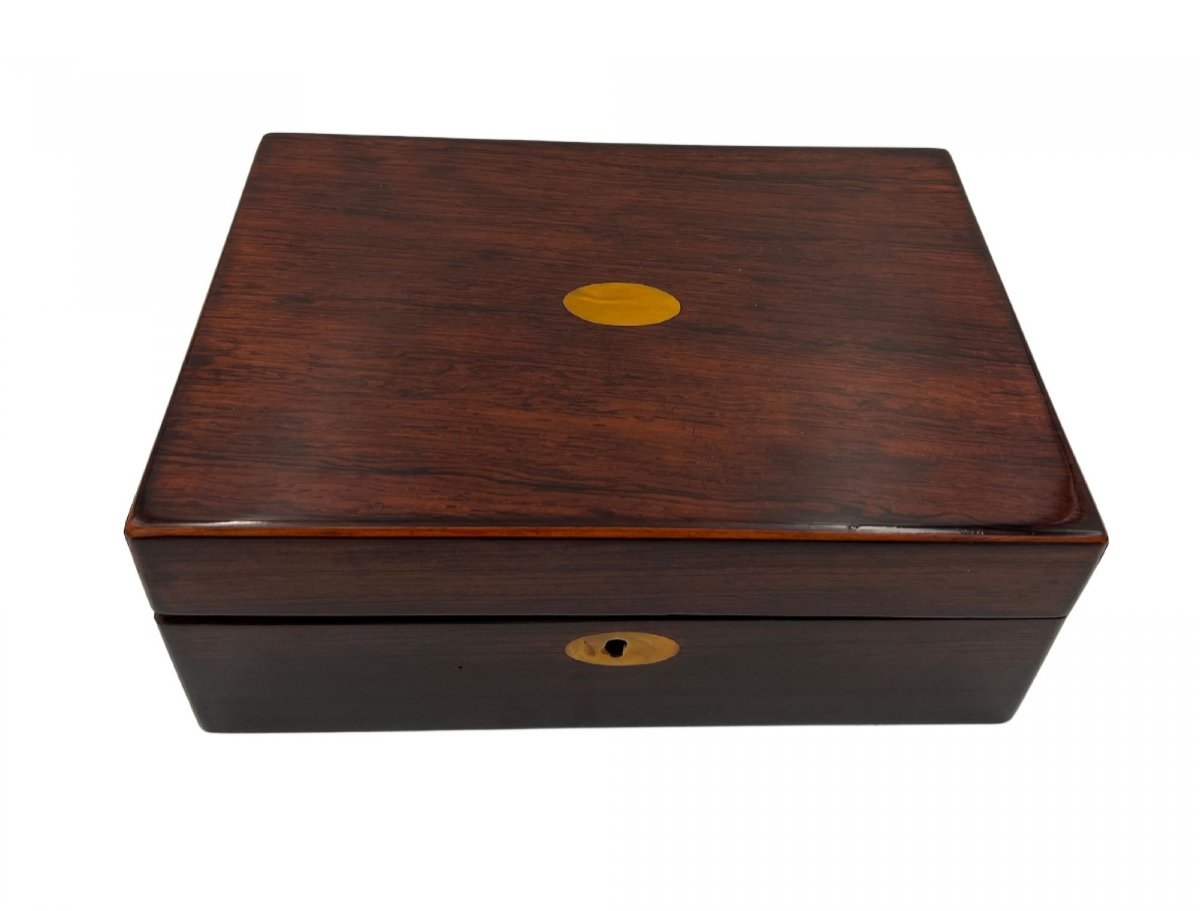 Neoclassical Box, Rosewood, France, 19th Century