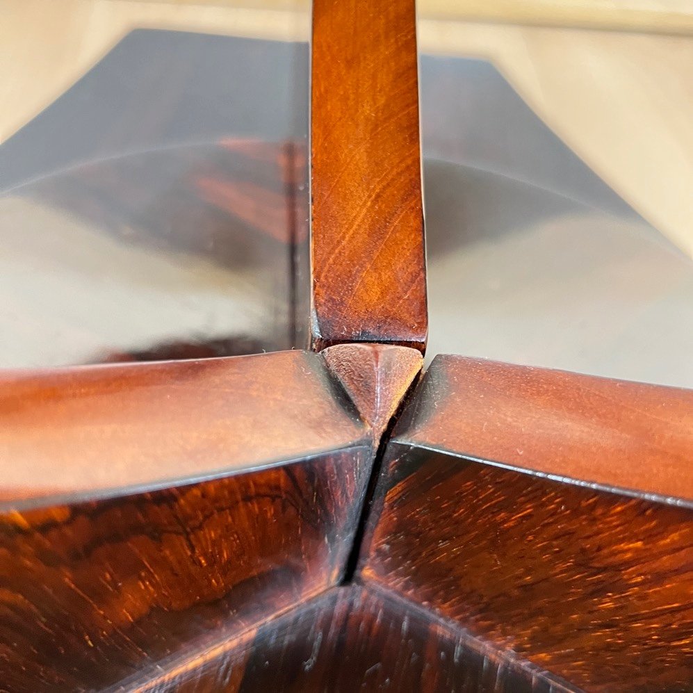 Table d'Appoint Ou Guéridon Art Déco, Palissandre, France Vers 1930-photo-7