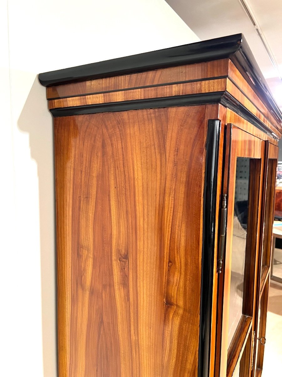 Biedermeier Bookcase, Cherry Veneer, South Germany Circa 1820-photo-3