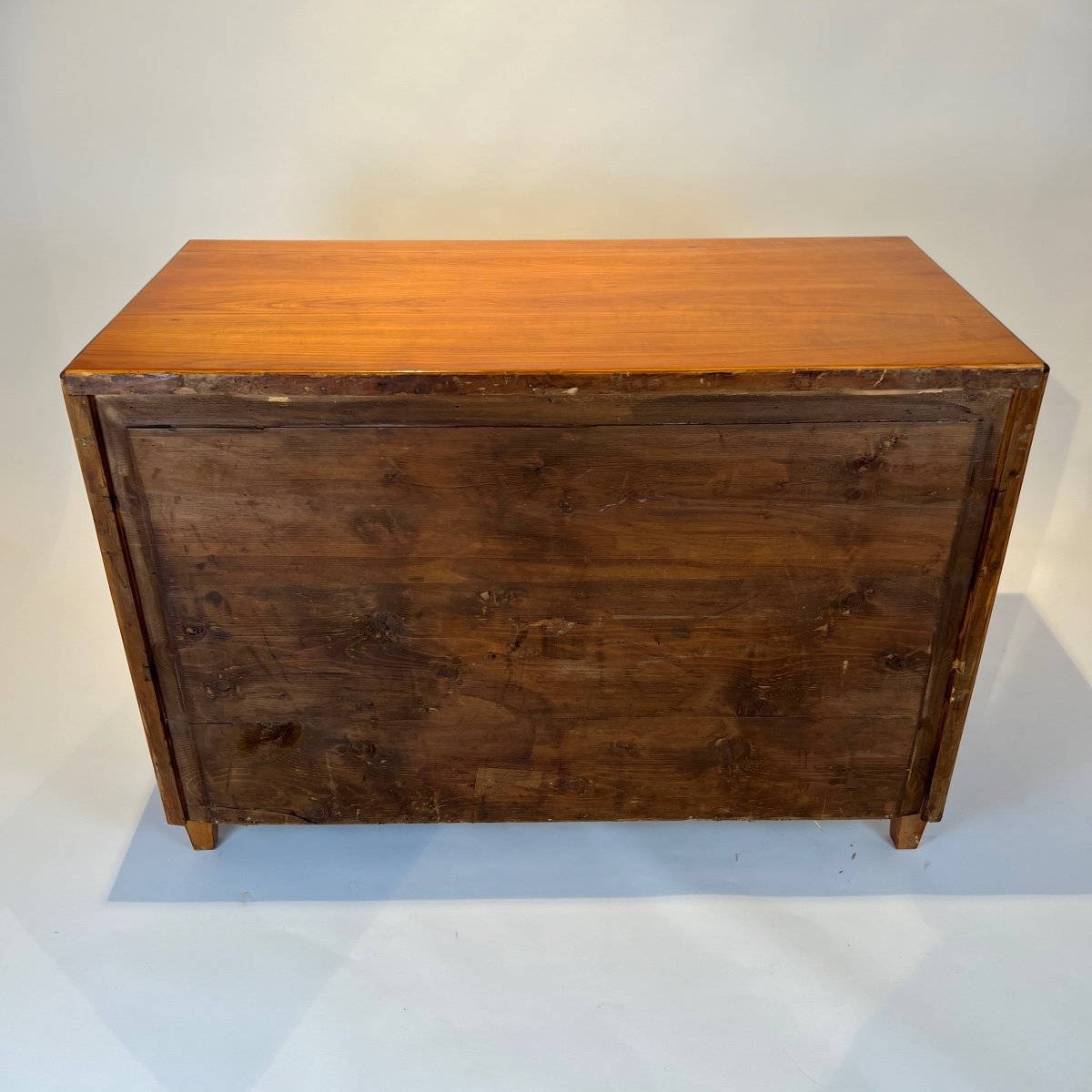 Biedermeier Chest Of Drawers, Cherry Veneer, Walnut, South Germany Circa 1820-photo-6
