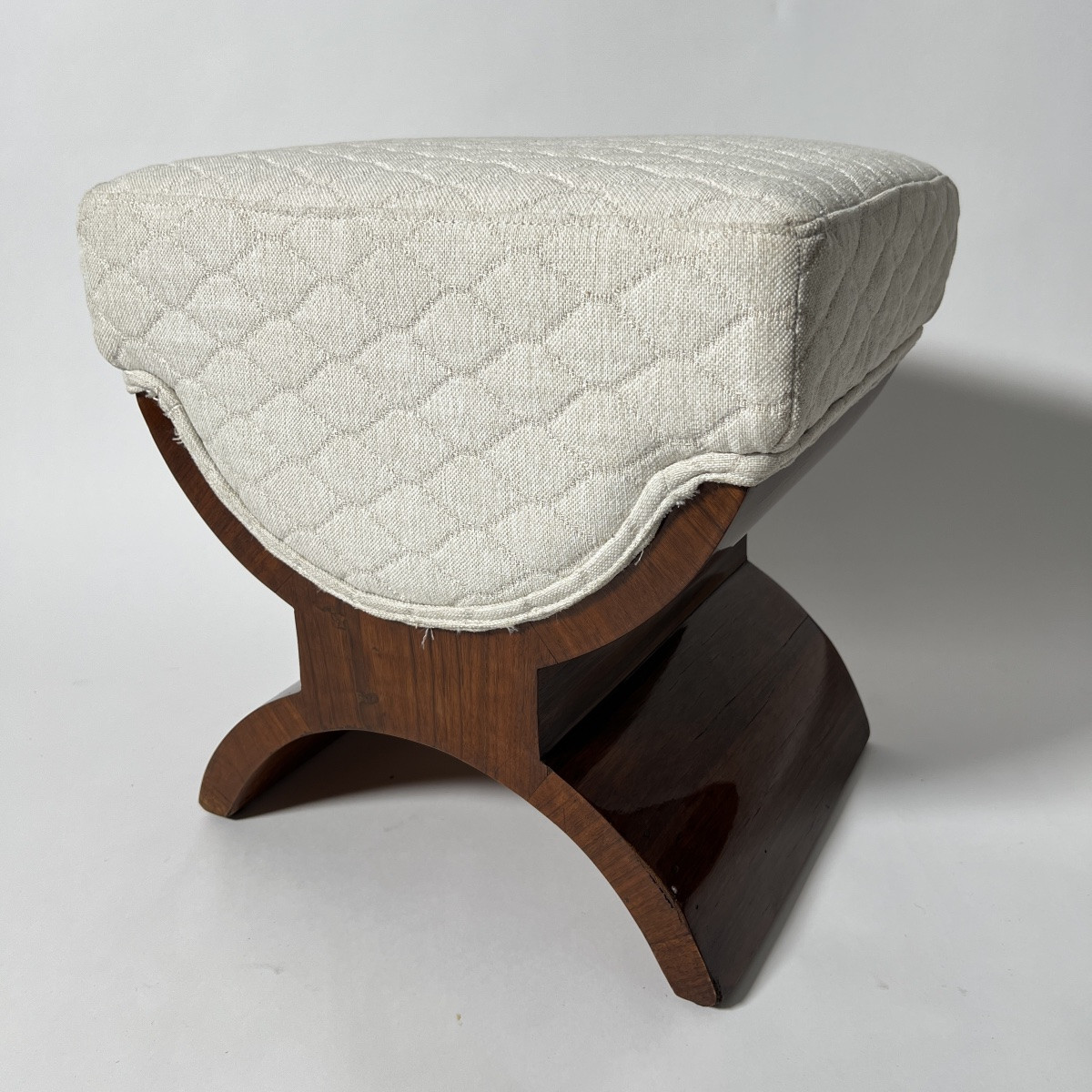 Tabouret Art Déco, Placage De Palissandre, France Circa 1930-photo-4