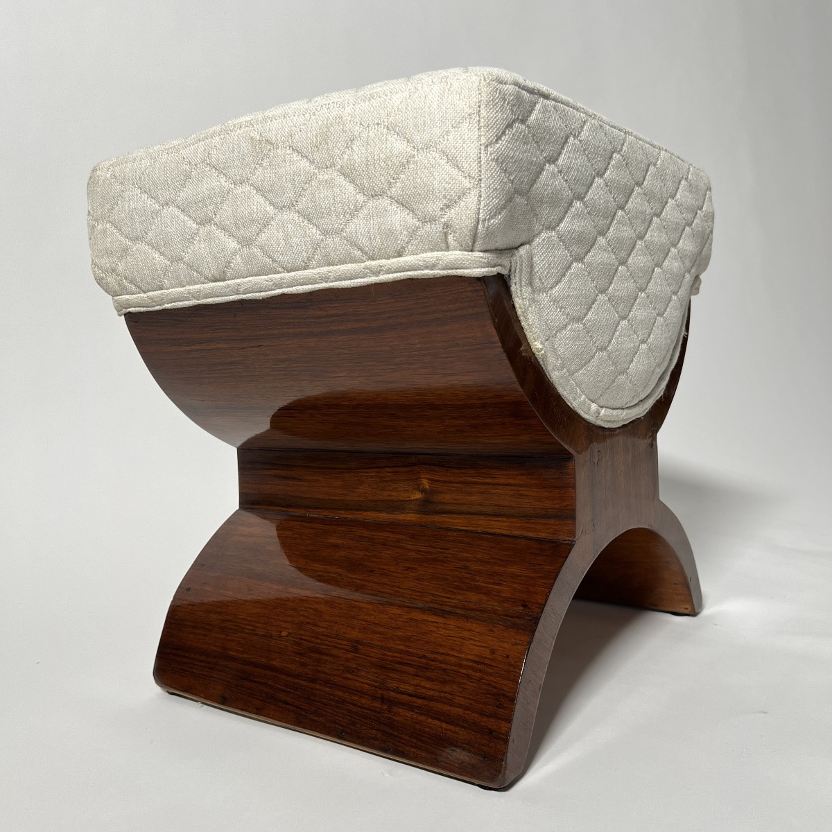 Tabouret Art Déco, Placage De Palissandre, France Circa 1930-photo-6