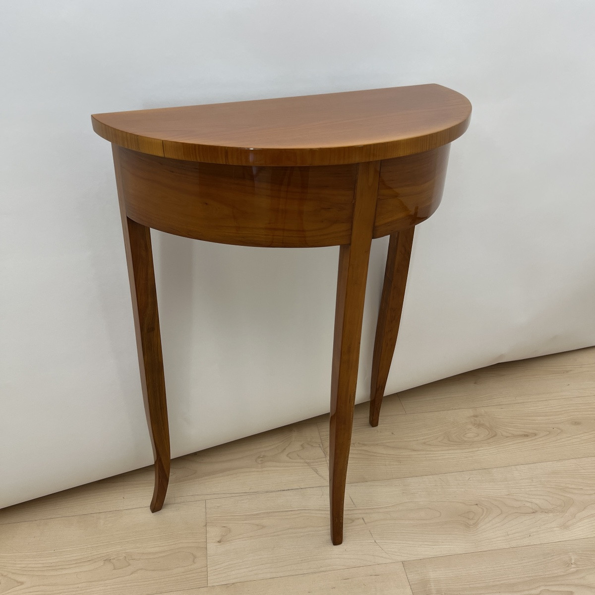 Console Biedermeier Demi-Lune, Bois de cerisier, Allemagne du Sud vers 1820-photo-3
