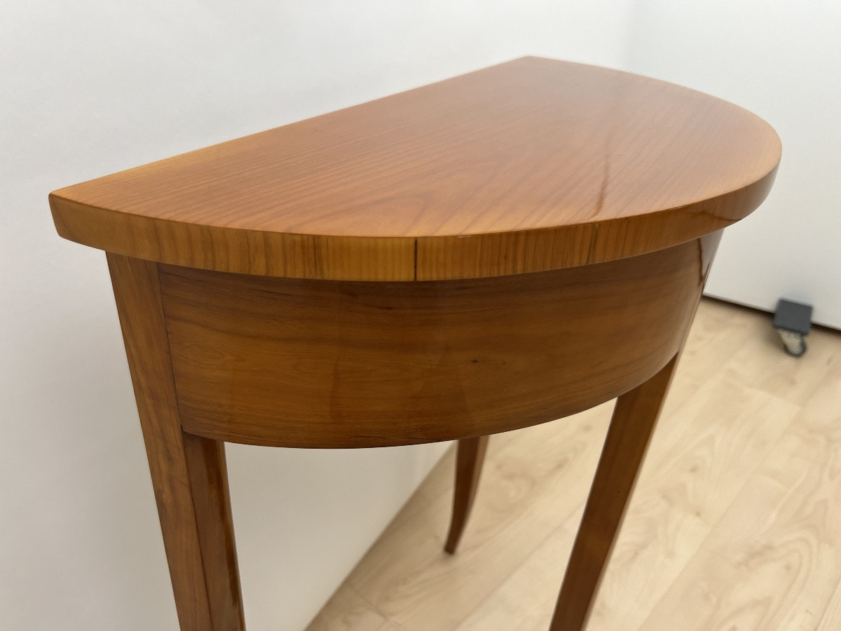 Console Biedermeier Demi-Lune, Bois de cerisier, Allemagne du Sud vers 1820-photo-1