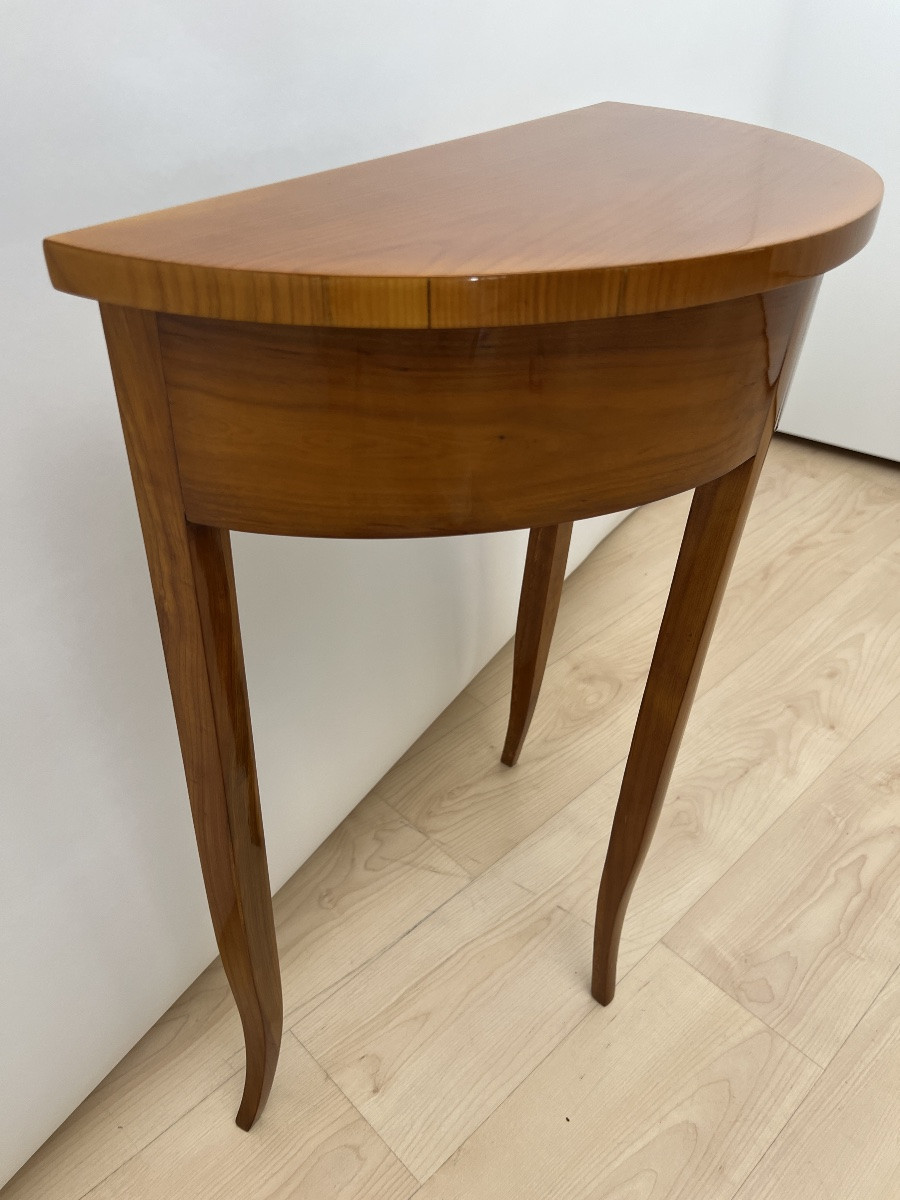 Console Biedermeier Demi-Lune, Bois de cerisier, Allemagne du Sud vers 1820-photo-7