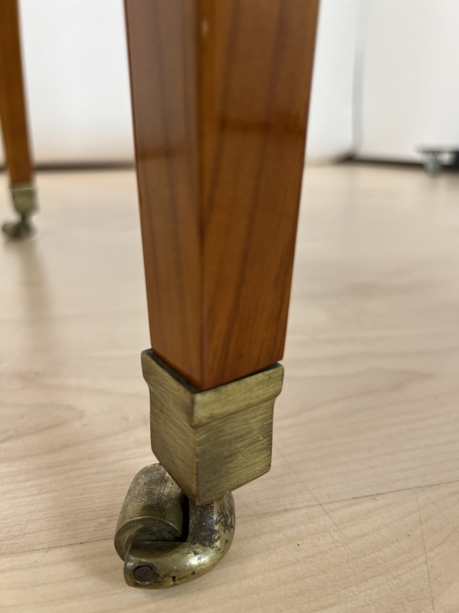 Table à rallonge Biedermeier, cerisier, laiton, sud-ouest de l'Allemagne vers 1820-photo-3