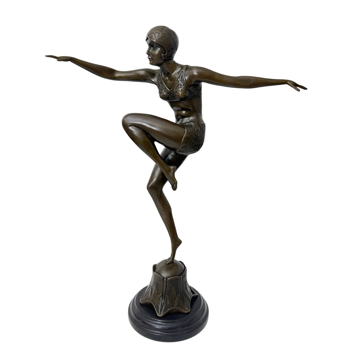 Bronze Danseuse Art déco, ‘Con Brio’, F. Preiss, Berlin, XXe Siècle