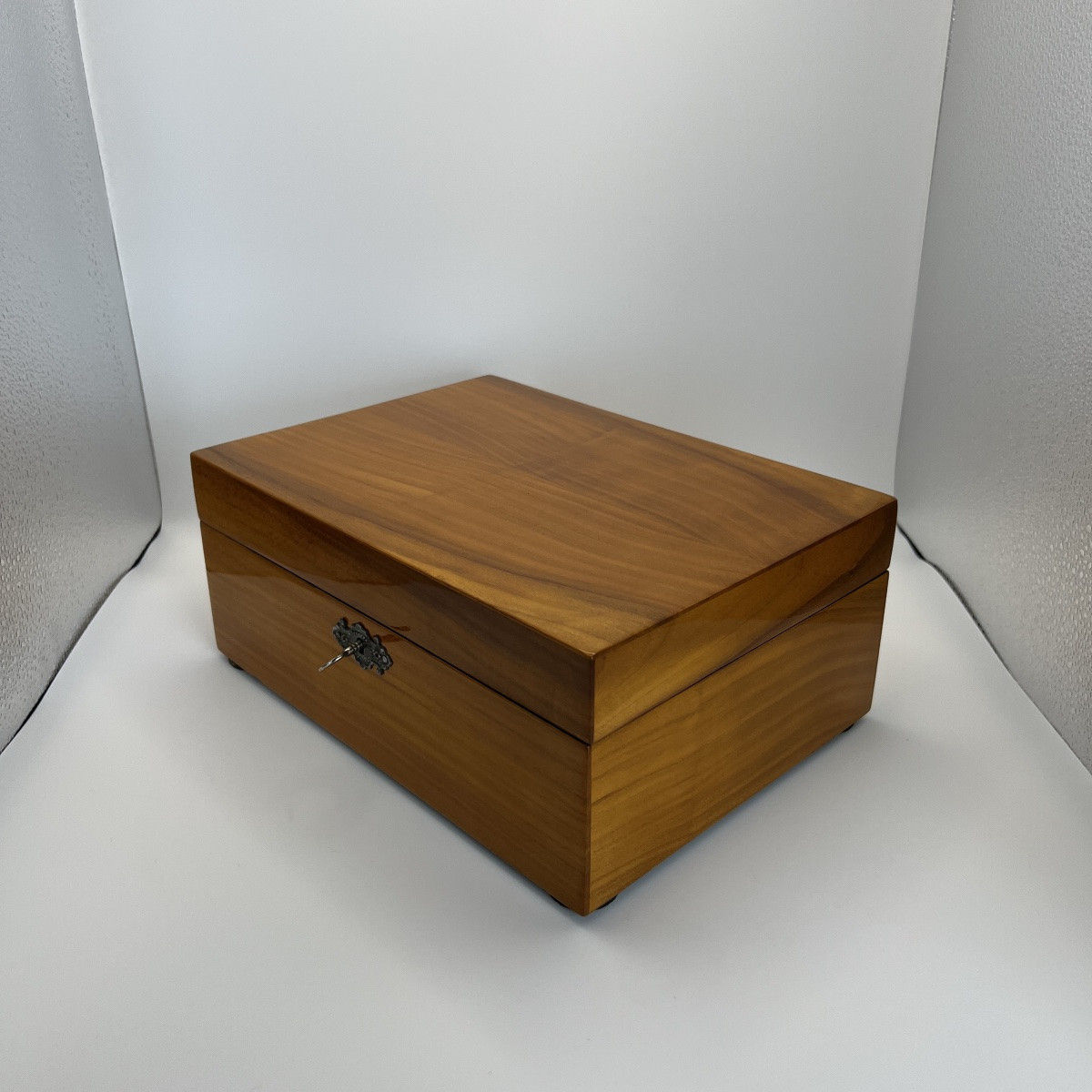  Coffret Biedermeier en Placage de Cerisier, Sud de l'Allemagne, Vers 1820-photo-4