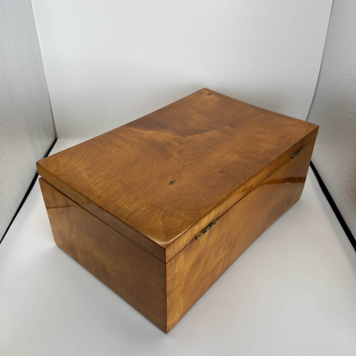 Late Biedermeier Casket, Solid Birch, Northern Germany, Circa 1840-photo-3
