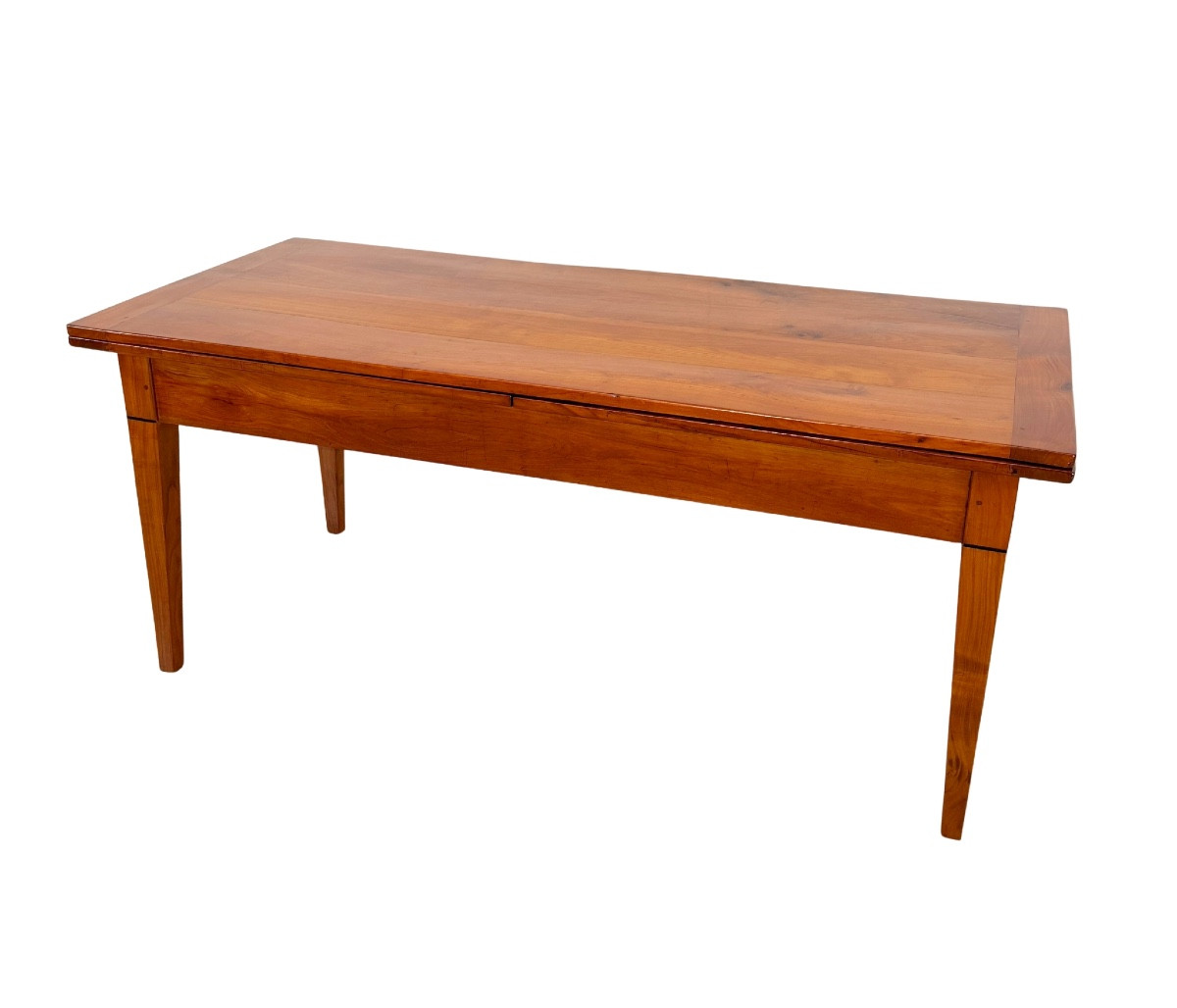 Table à rallonges Biedermeier, bois de cerisier, châtaignier, France, vers 1820