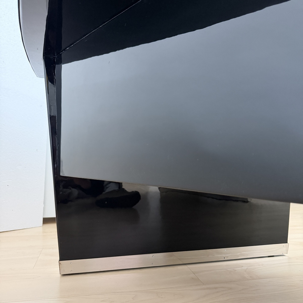 Bureau Art déco, laqué noir, métal, France, vers 1950-photo-8