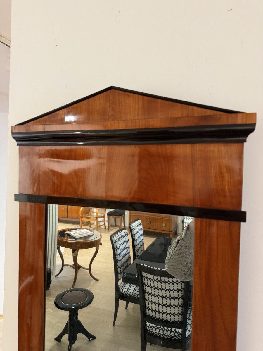 Miroir mural de Biedermeier, merisier, sud de l'Allemagne, vers 1820-photo-3