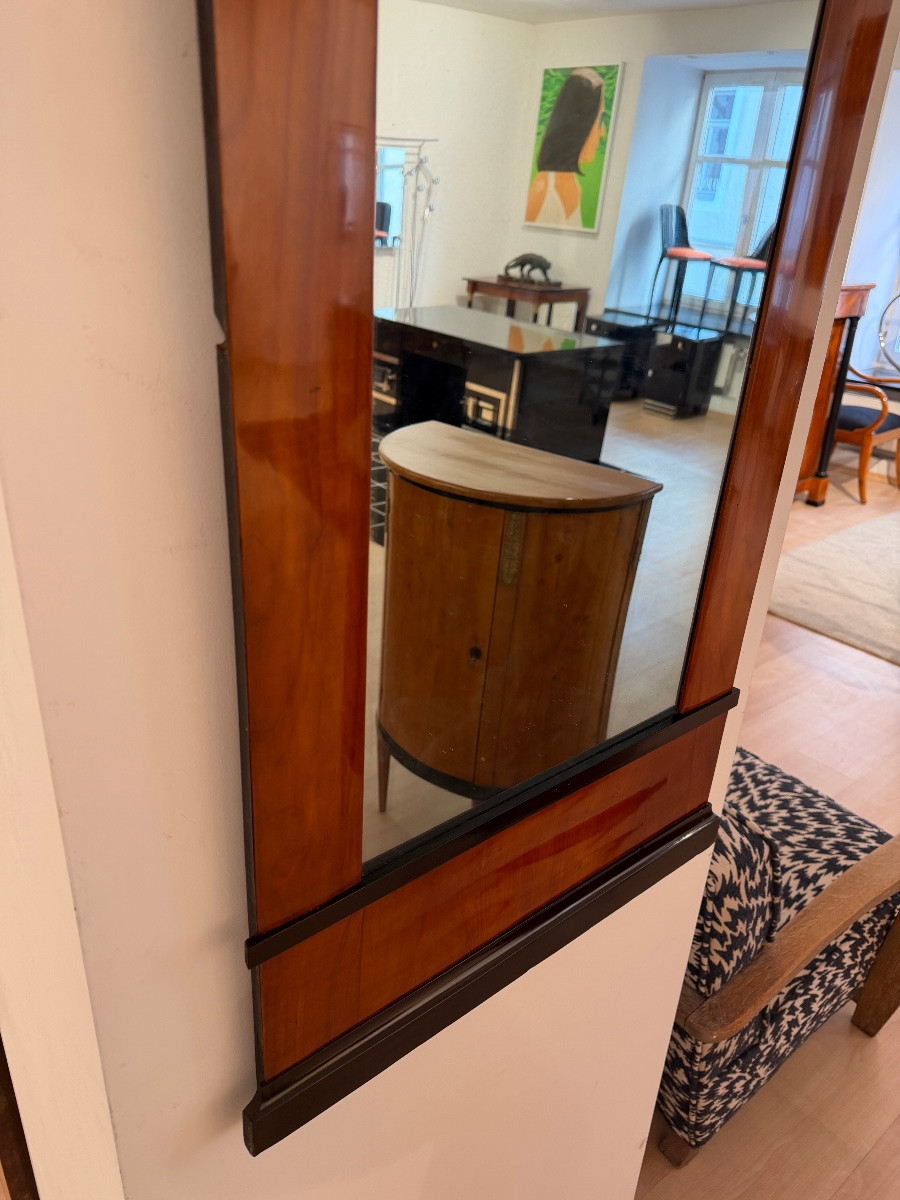 Miroir mural de Biedermeier, merisier, sud de l'Allemagne, vers 1820-photo-4