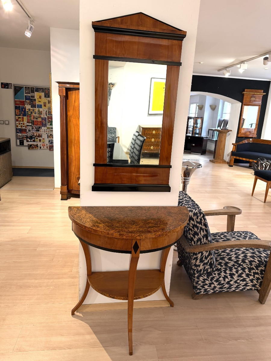 Miroir mural de Biedermeier, merisier, sud de l'Allemagne, vers 1820-photo-5