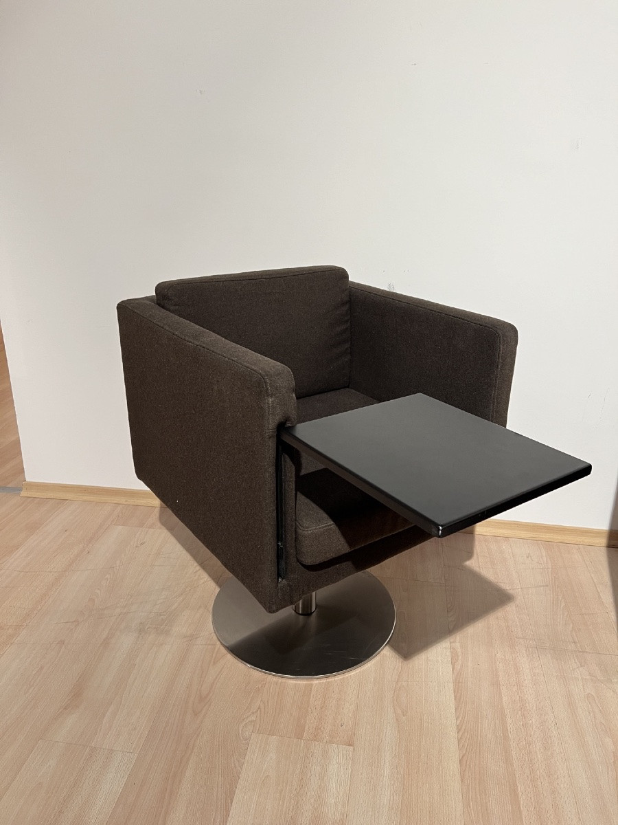 Paire de fauteuils pivotants cubiques de Lensvelt, Pays-Bas Vers 2000-photo-2