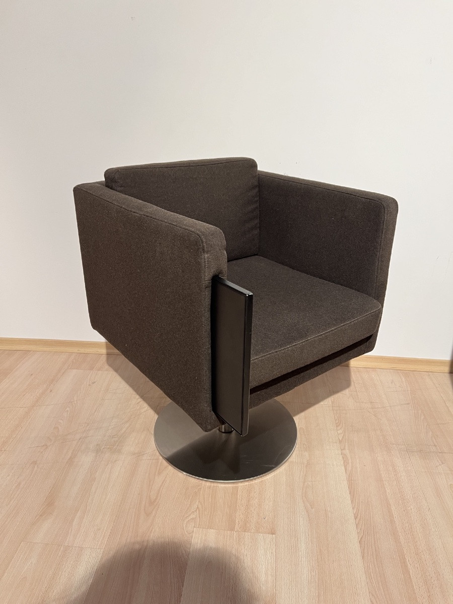 Paire de fauteuils pivotants cubiques de Lensvelt, Pays-Bas Vers 2000-photo-1
