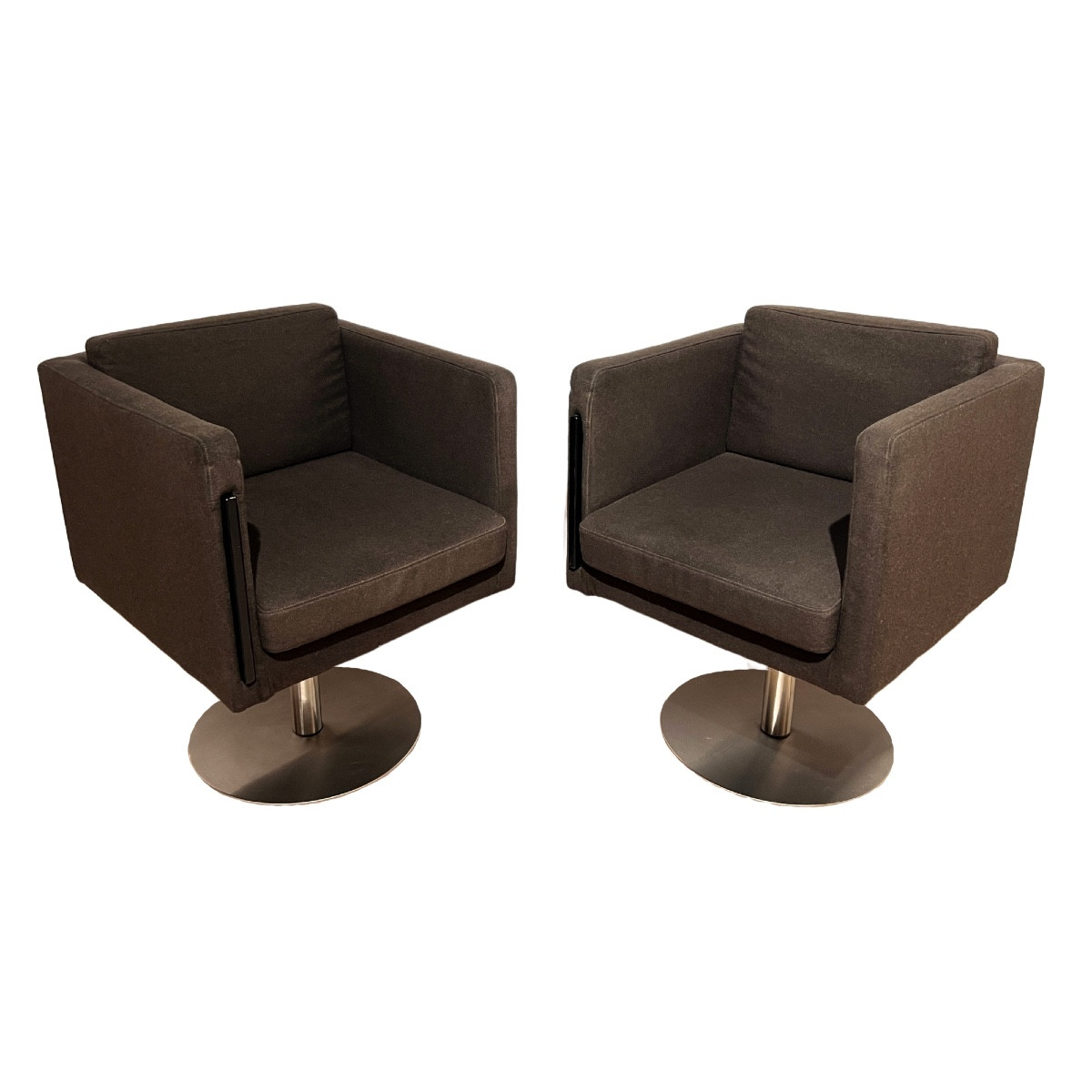 Paire de fauteuils pivotants cubiques de Lensvelt, Pays-Bas Vers 2000