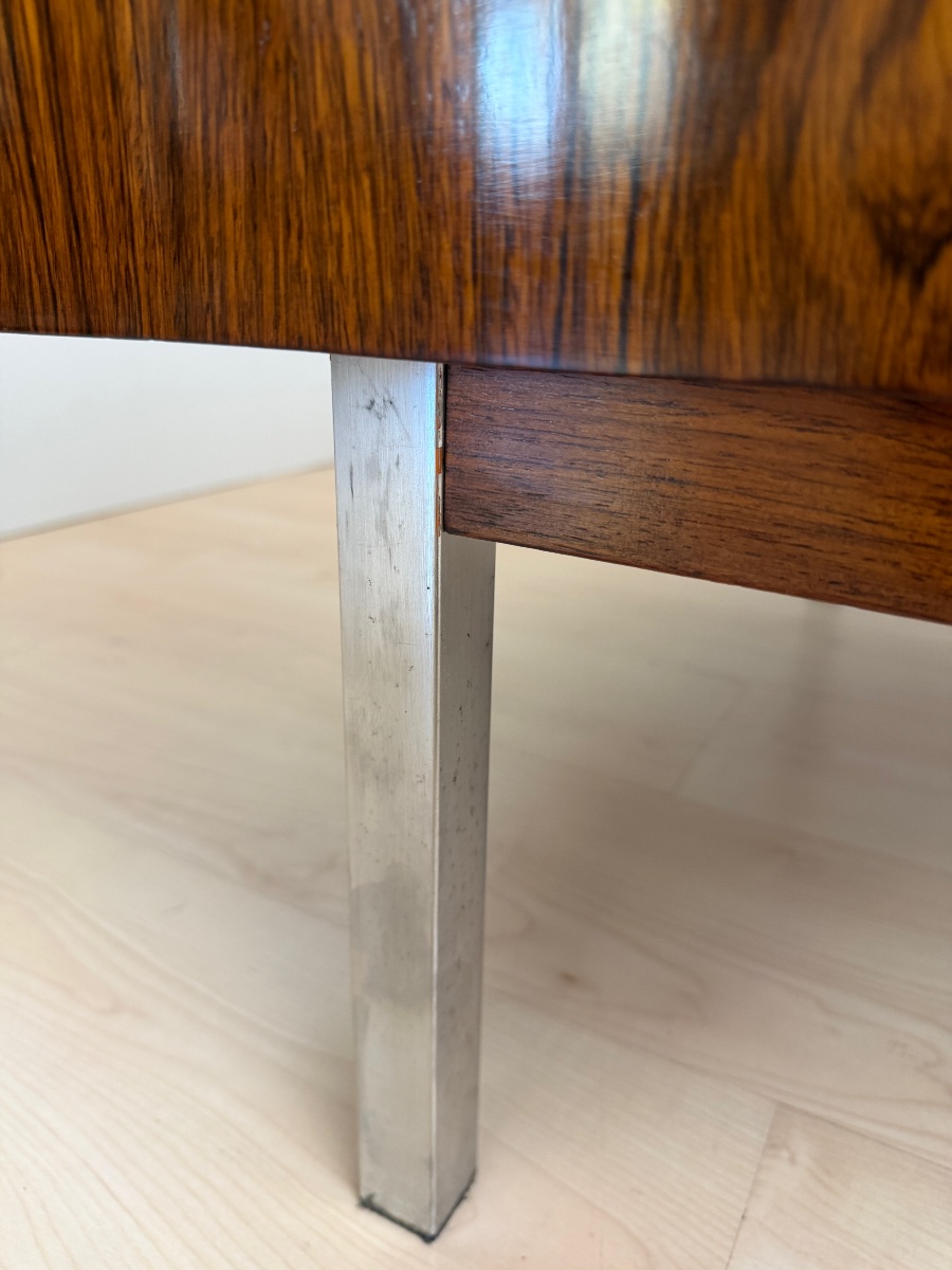Mid-century Modern Desk, Rosewood Veneer, Germany, Circa 1960-photo-8