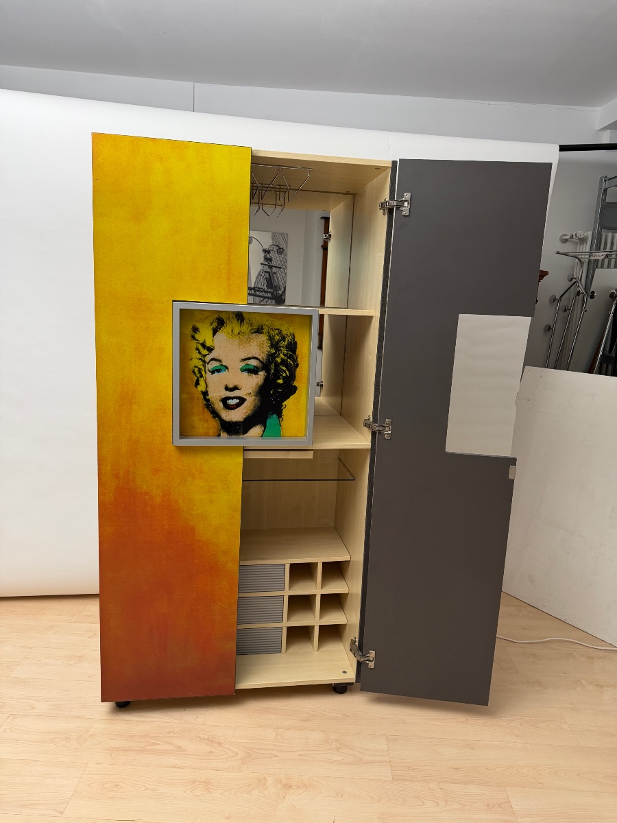 Meuble-bar design ‚Andy Warhol, Gold Marilyn Monroe - 1962 ’ de Hb Collection, Allemagne, 1997-photo-7