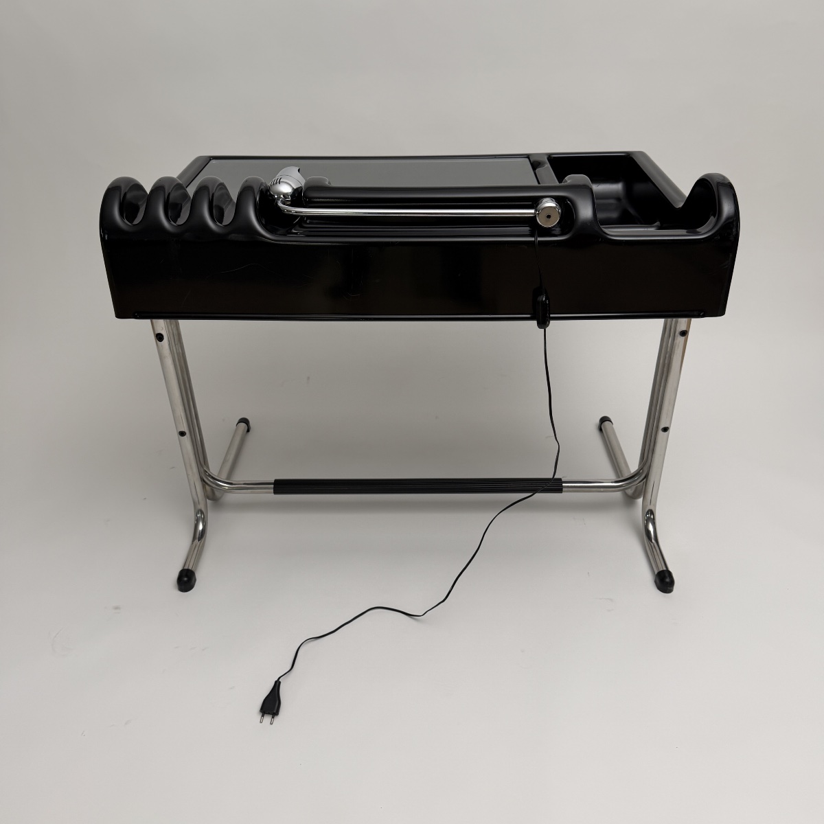 Black “orix” Desk By Vittorio Parigi & Nani Prina For Molteni, Italy, 1970s-photo-3