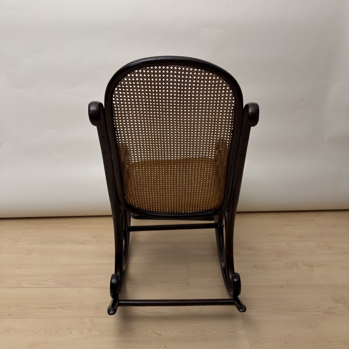 Art Nouveau Rocking Chair Made Of Bentwood, Austro-hungarian, Circa 1900-photo-4