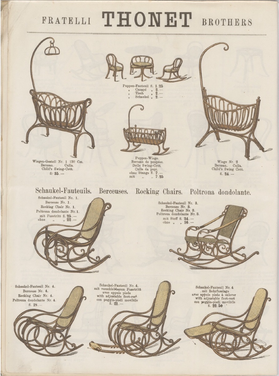 Art Nouveau Rocking Chair Made Of Bentwood, Austro-hungarian, Circa 1900-photo-1