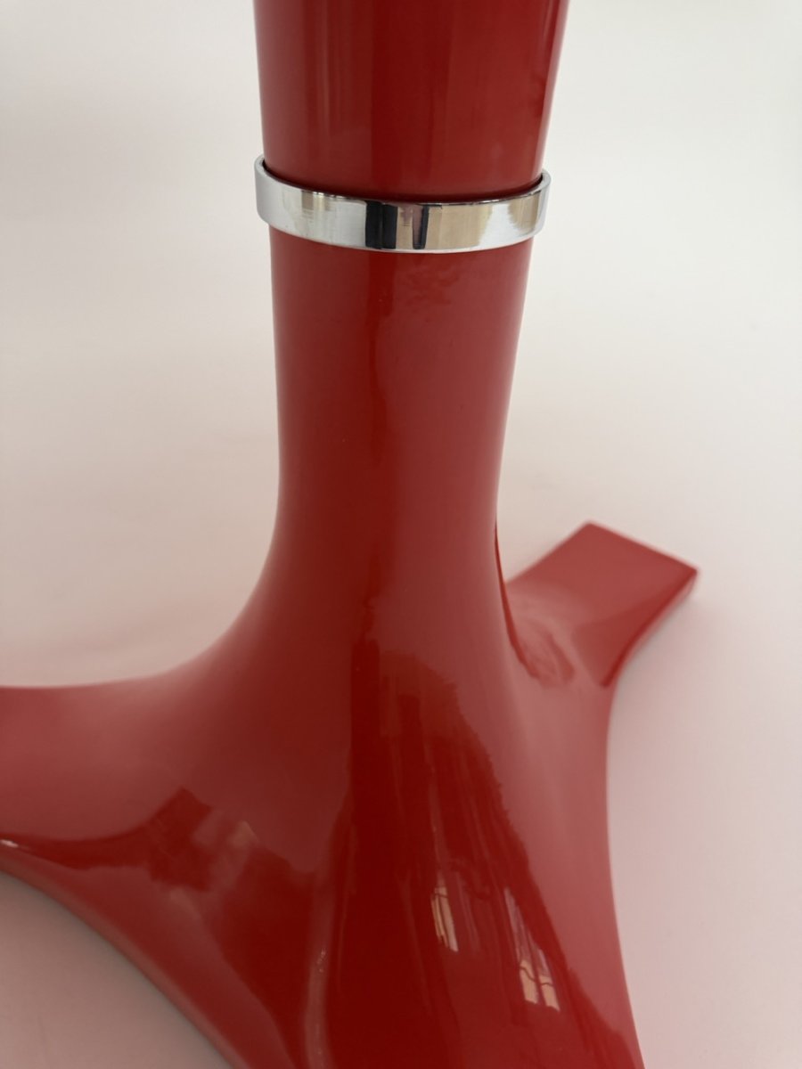 Table de salle à manger rouge, modèle 4997, Kartell, Italie, vers 1970-photo-4