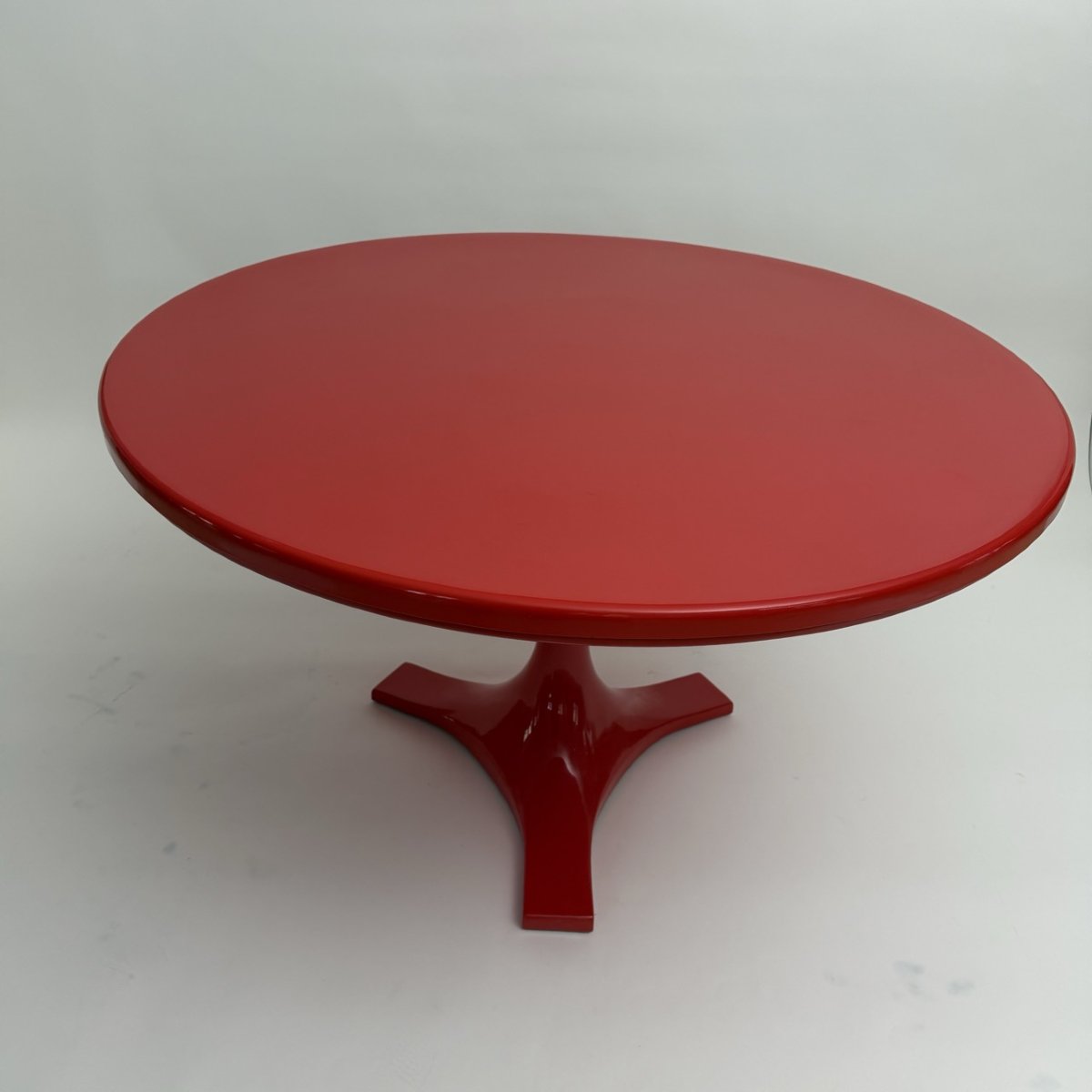 Table de salle à manger rouge, modèle 4997, Kartell, Italie, vers 1970-photo-8