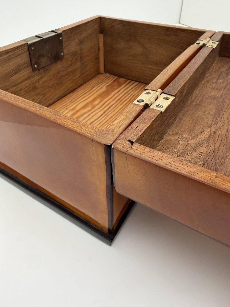 Coffret de style Biedermeier, placage de bouleau, ébène, sud de l'Allemagne, vers 1830-photo-7