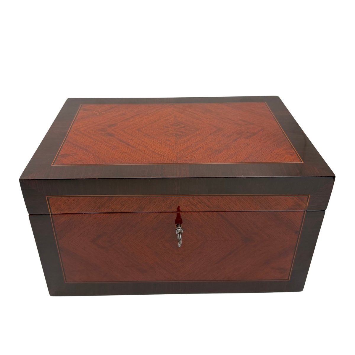 Biedermeier Box, Rosewood, Maple, Ebony, France, Circa 1840