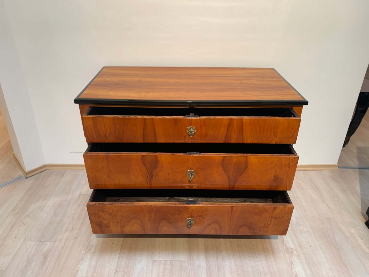 Empire Commode / Chest Of Three Drawers With Caryatids, South Germany Circa 1815-photo-2