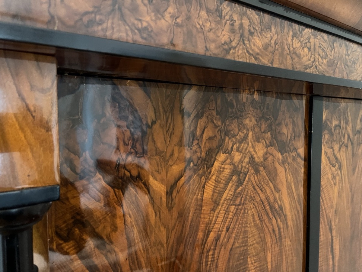 Armoire Biedermeier, Placage De Noyer Et Colonnes Pleines, Autriche Vers 1820-photo-6
