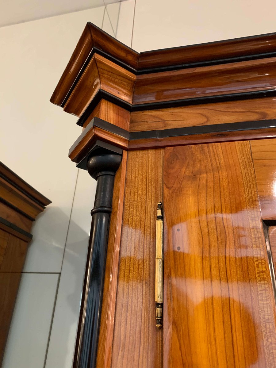 Grand Cabinet Biedermeier, Cerisier, Sud-ouest De l'Allemagne Vers 1820-photo-4