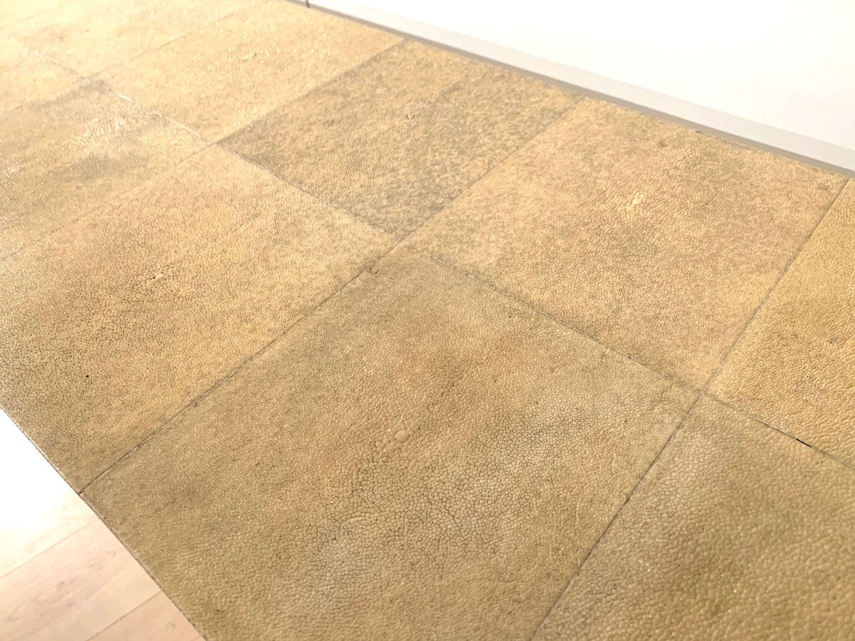 Table Console Moderne En Galuchat Par R&Y Augousti, Paris, France-photo-4