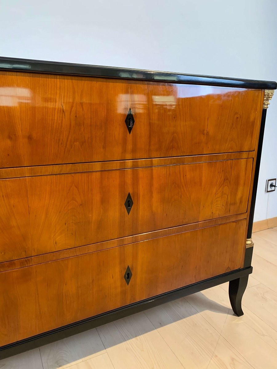 Small Commode, Cherry Veneer, South Germany Around 1820-photo-3