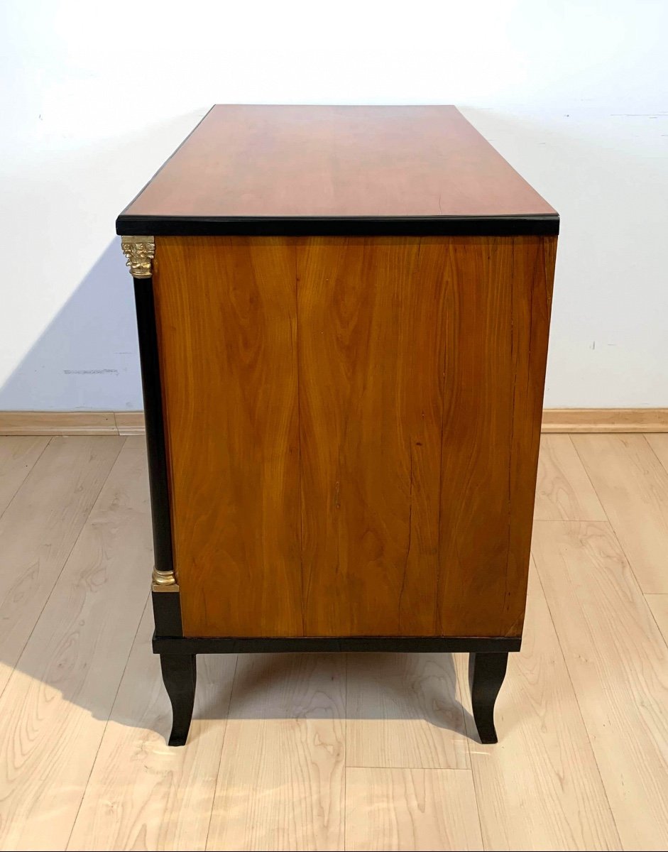 Small Commode, Cherry Veneer, South Germany Around 1820-photo-5