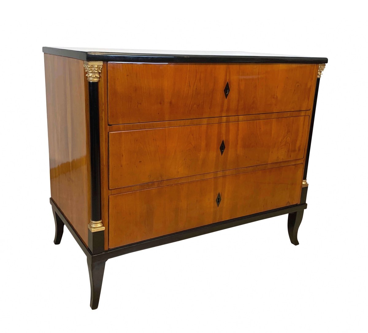 Small Commode, Cherry Veneer, South Germany Around 1820