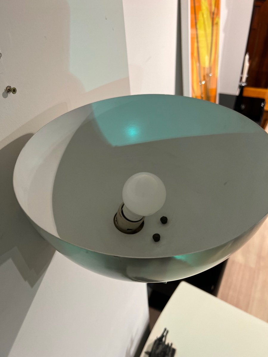 Pair Of Art Deco Wall Lamps By Jean Perzel, Brushed Nickel, France Circa 1930-photo-3