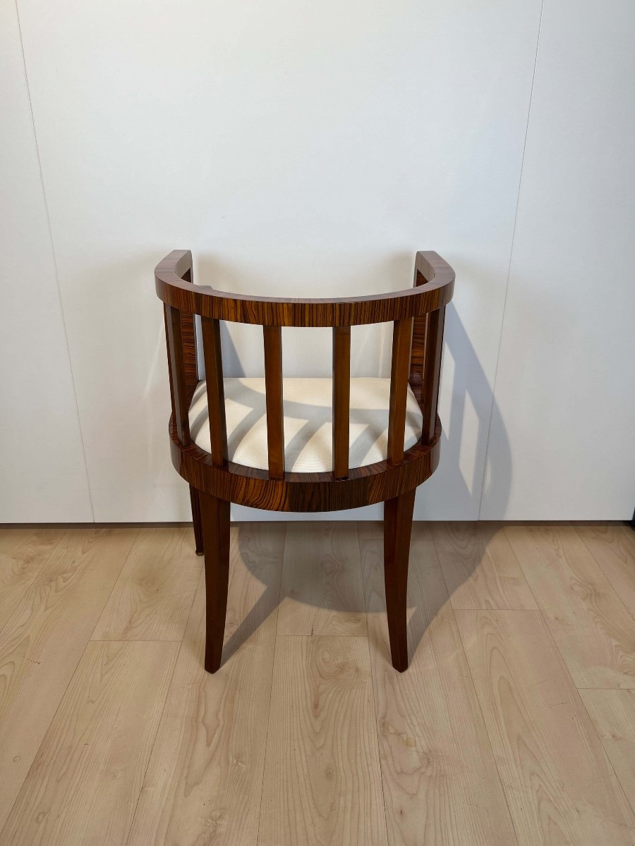 Art Deco Armchair, Macassar And Mahogany, France Circa 1930-photo-4